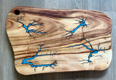 #LBK11 Lightning Burning Resin Camphor Laurel Charcuterie Board
