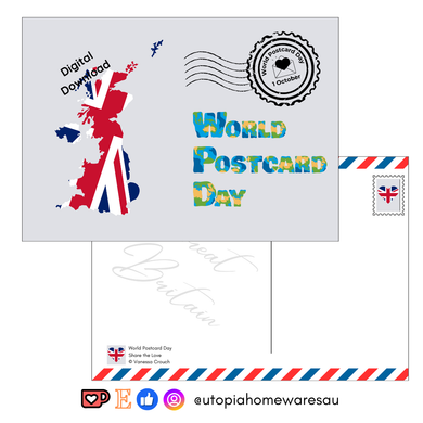 Great Britain - World Postcard Day - Digital Download