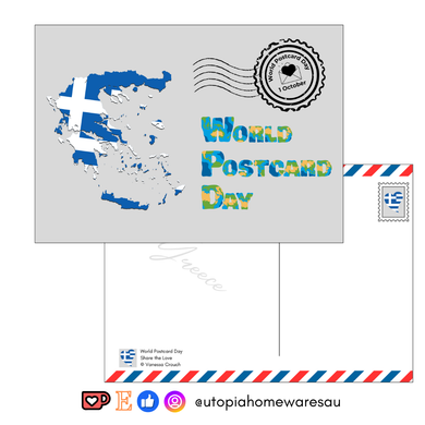 Greece - World Postcard Day - Digital Download