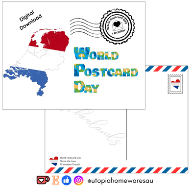 Netherlands - World Postcard Day - Digital Download