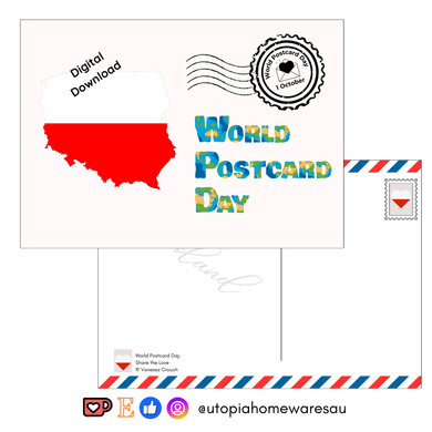 Poland - World Postcard Day - Digital Download