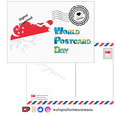 Singapore - World Postcard Day - Digital Download