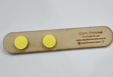 Feather Texture Polymer Clay Studs