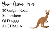 Load image into Gallery viewer, Custom Aussie Animal Address label stickers | 40mm x 25mm | 32 sticker sheet | Address Stickers | Return Address Labels |