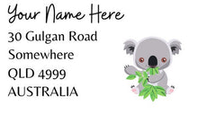 Load image into Gallery viewer, Custom Aussie Animal Address label stickers | 40mm x 25mm | 32 sticker sheet | Address Stickers | Return Address Labels |