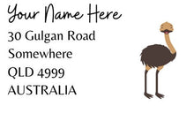 Load image into Gallery viewer, Custom Aussie Animal Address label stickers | 40mm x 25mm | 32 sticker sheet | Address Stickers | Return Address Labels |