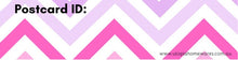 Load image into Gallery viewer, Postcrossing ID stickers coloured chevrons
