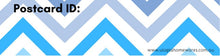 Load image into Gallery viewer, Postcrossing ID stickers coloured chevrons