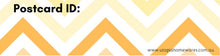 Load image into Gallery viewer, Postcrossing ID stickers coloured chevrons