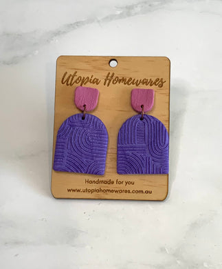 Arches -  Polymer Clay Earrings